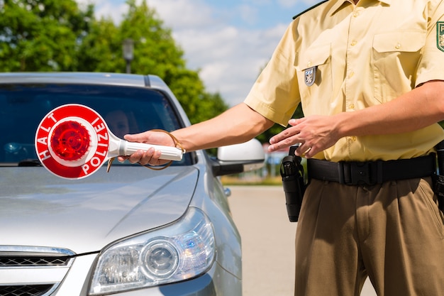 Polícia, policial ou policial para carro