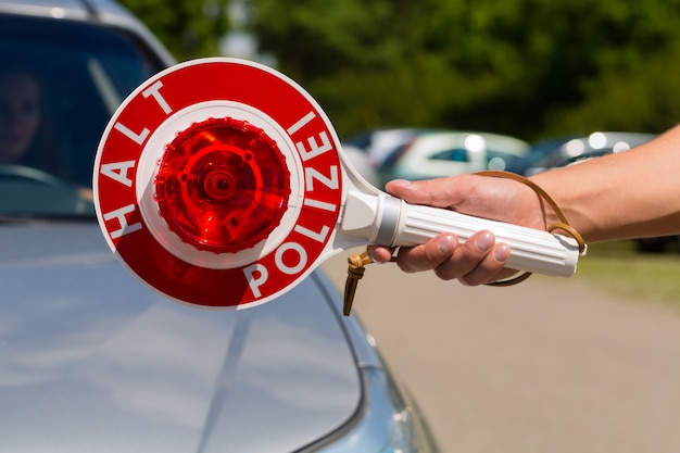 Polícia, policial ou policial para carro