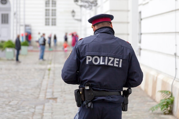 Policial austríaco em Viena