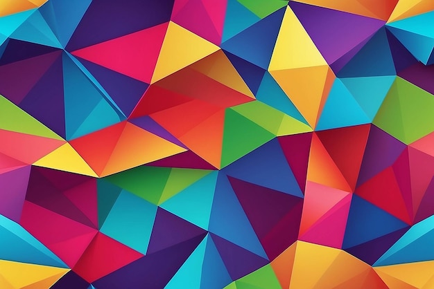 Polígono de fondo abstracto de colores