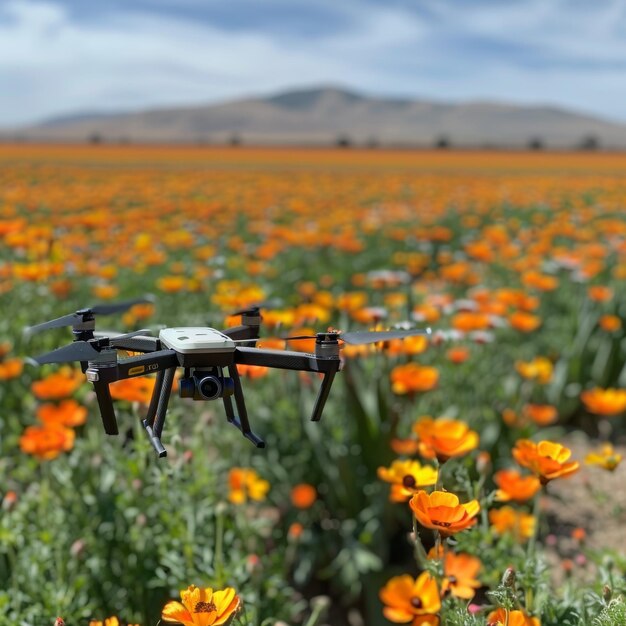 Foto polinização artificial utilizando drones automatização da análise de irrigação do sector agrícola