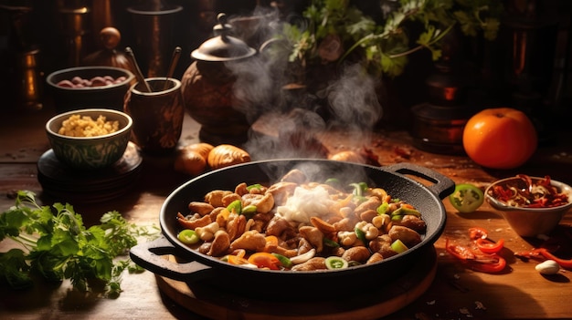 El pollo con anacardos es un plato chino-estadounidense