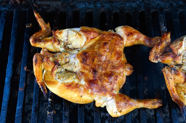 Pollo asado a la parrilla en mexico