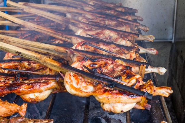 Pollo asado a la parrilla