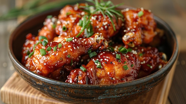 Pollo coreano frito y crujiente creado con IA generativa