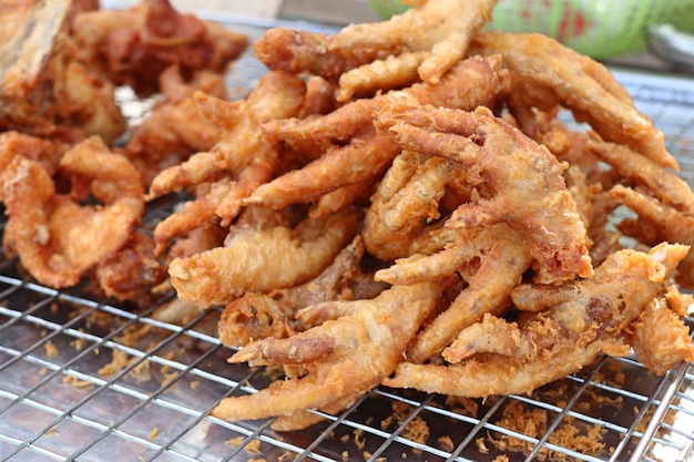 Pollo Frito En La Comida De La Calle