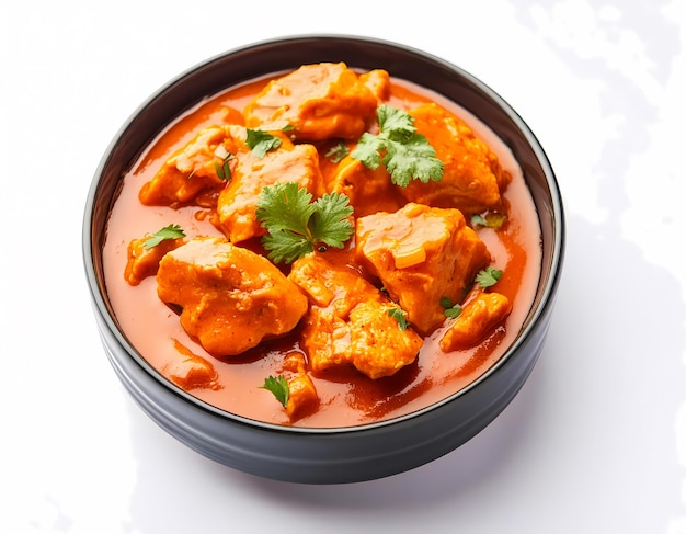Pollo indio tikka masala masala comida en el plato