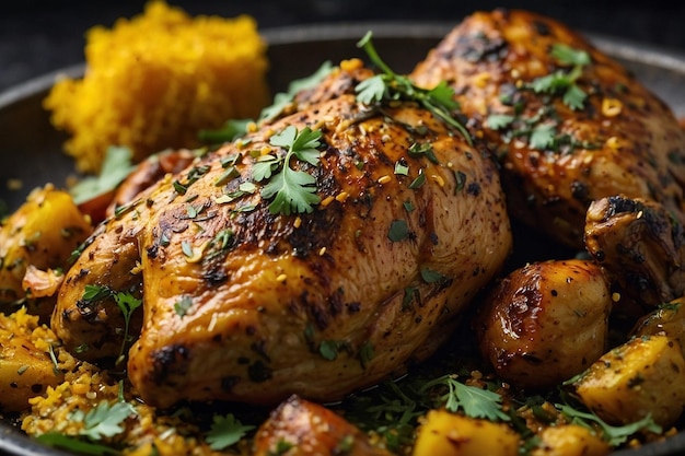 Foto pollo methi con un poco de comino asado