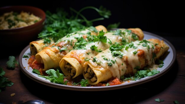 Pollo parmesano con espacio para copiar