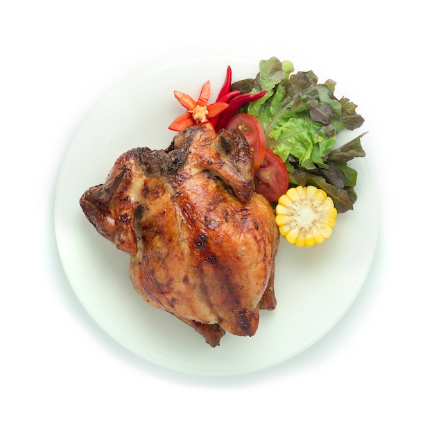 Pollo a la parrilla Receta original Comida tailandesa Estilo asiático