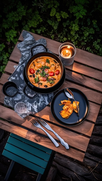 Pollo tikka masala un plato que consiste en trozos de pollo asado marinado