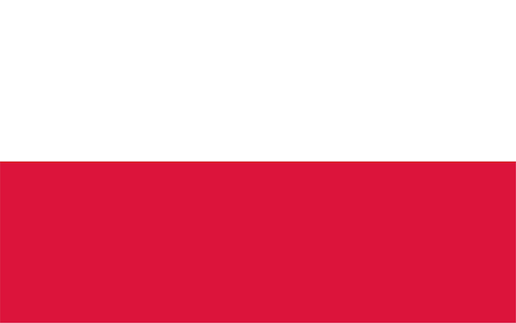Foto polnische flagge von polen