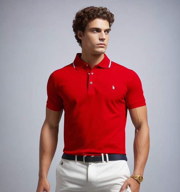 Polo con foto de hombre