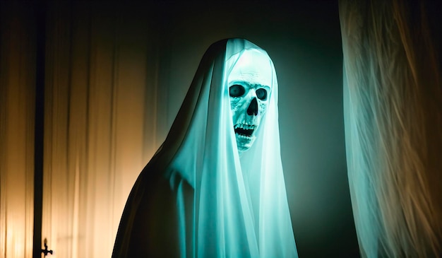 Poltergeist Porträt eines paranormalen Geisters Generative KI