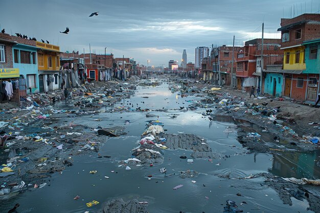 poluição ambiental causada pelos resíduos fotografia profissional