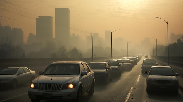 Poluição do ar nas megalópoles