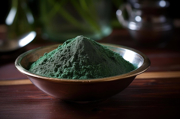 El polvo de espirulina beneficioso genera Ai