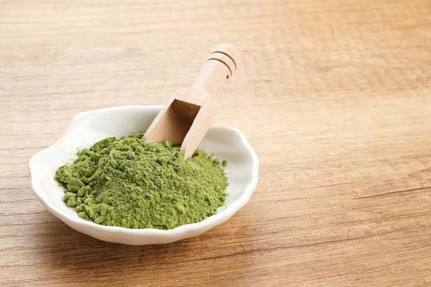 Polvo de matcha verde, ingrediente alimentario