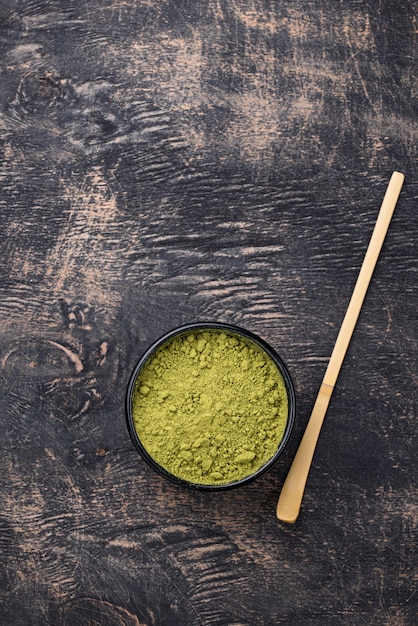 Polvo de té verde japonés matcha