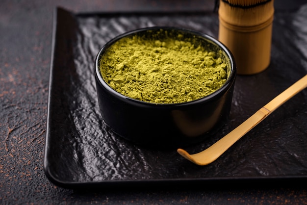 Polvo de té verde japonés matcha