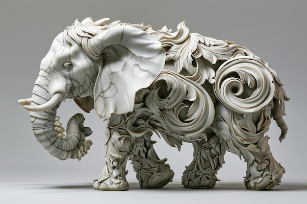 Poly escultura animal Gerar Ai