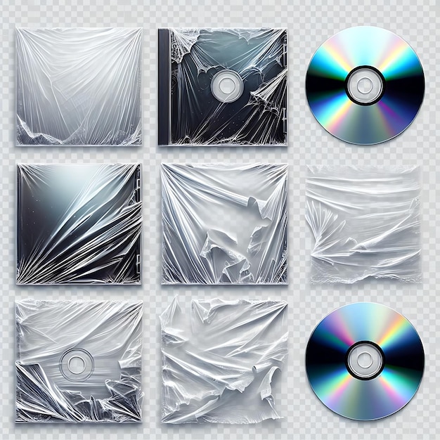 Polyethylenverpackungen für Vinyl- oder CD-Cover mit Kunststoffverpackungseffekt