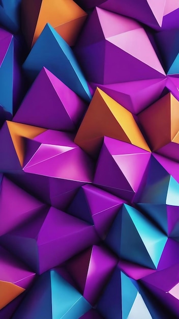 Polygonal azul y púrpura triángulo textura colores abstractos