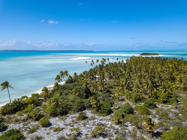 Polynesien Cook Island aitutaki Lagune tropisches Paradies Luftbild