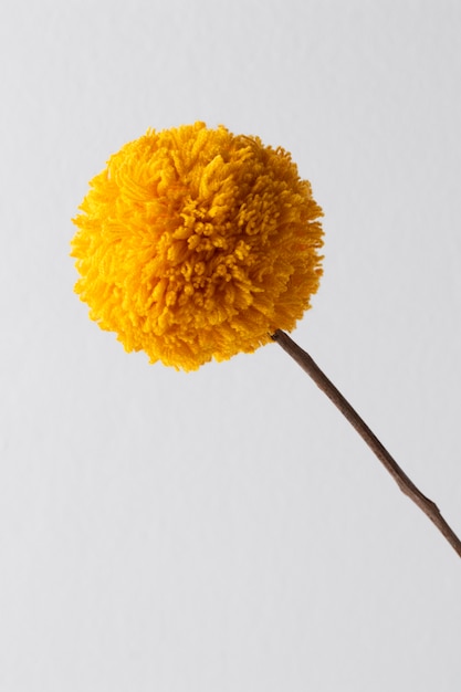 pom pom amarelo com vara