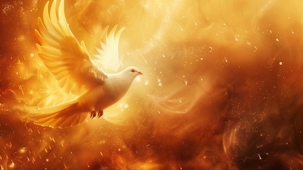 Foto pomba sagrada, símbolo da presença divina e do espírito santo
