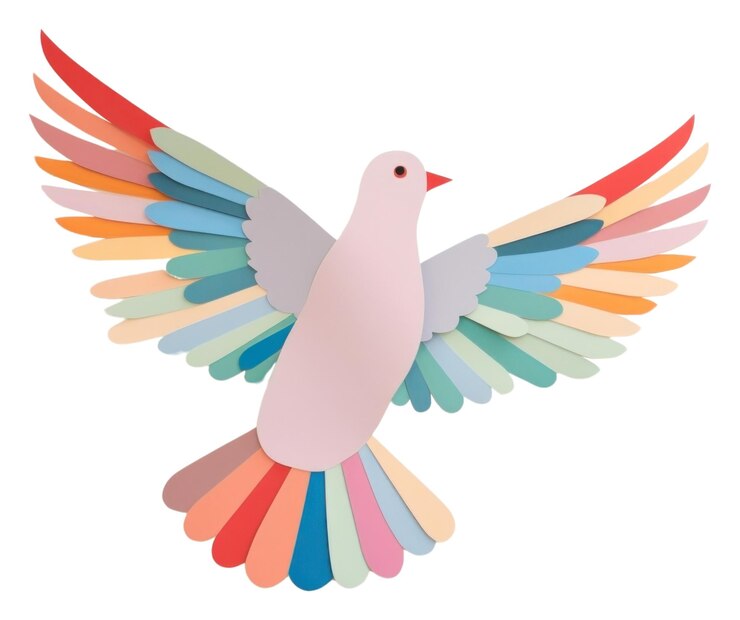Foto pombo da png pássaro de artesanato animal
