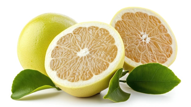 pomelo em fundo branco isolado