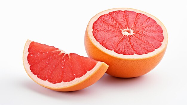 Pomelo entero con rebanadas