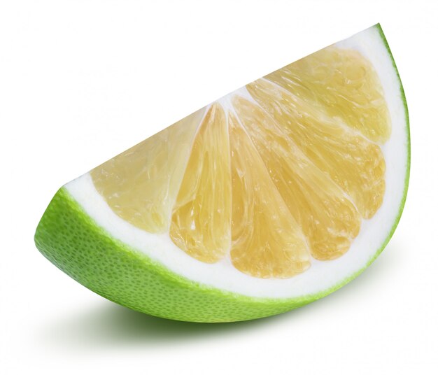 Pomelo verde, cariño, pomelo blanco aislado