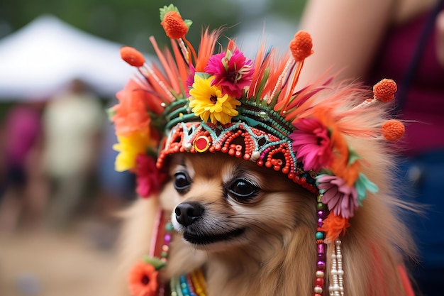 Pomerania con un estilo caprichoso