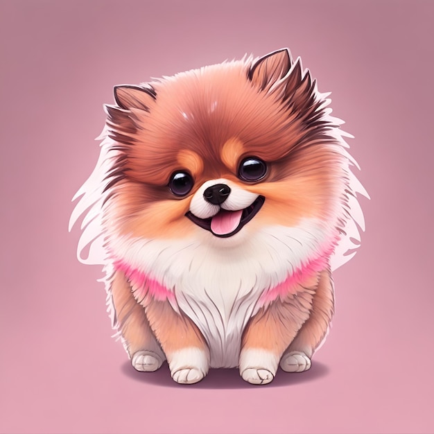 Pomeranian ein wenig Kokos