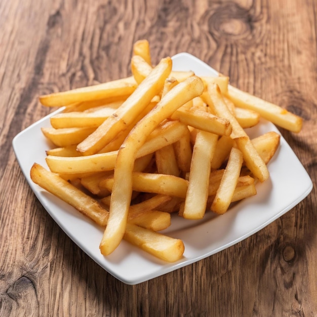 Pommes Frites auf einem Teller