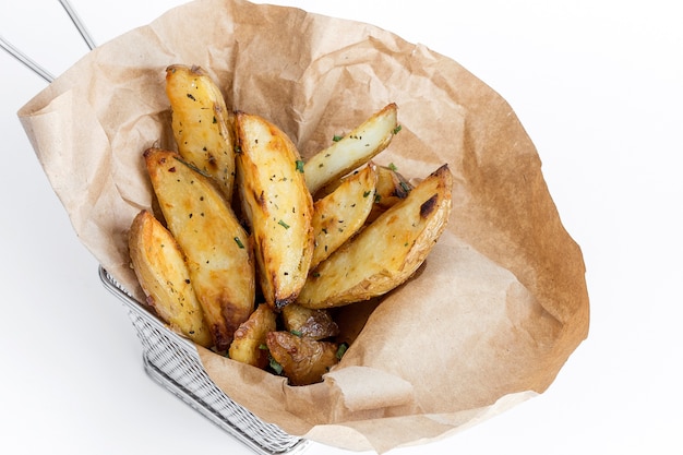 Pommes frites golden und knusprig