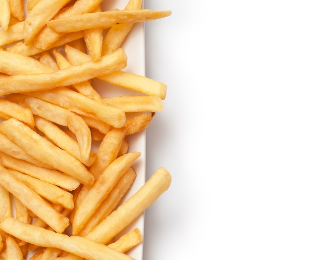 Pommes Frites isoliert auf weiß