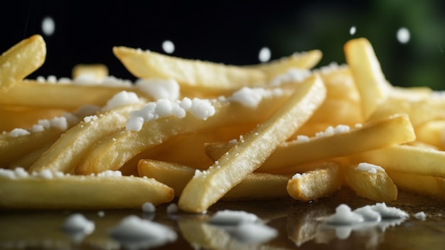 Foto pommes frites isoliert hd 8k tapeten fotografie