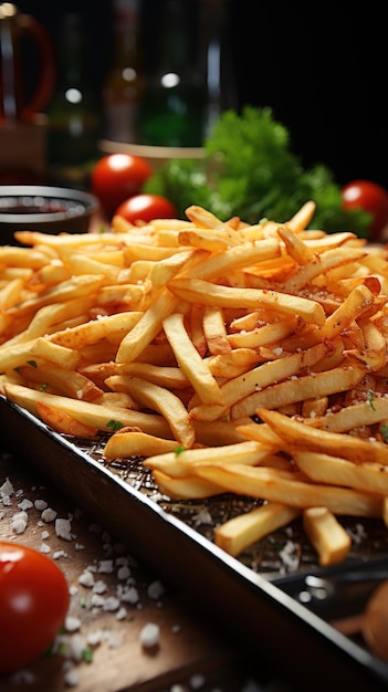 Pommes frites UHD-Hintergrundbild