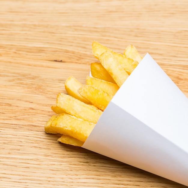 Foto pommes saco de batatas fritas