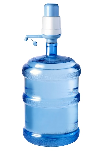 Pompa para água de escritório isolada no branco
