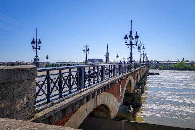 Pont de Pierre - Steinbrücke - Bordeaux, Frankreich