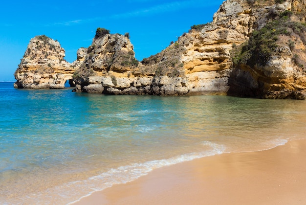 Ponta da Piedade (grupo de formaciones rocosas a lo largo de la costa de la ciudad de Lagos, Algarve, Portugal).