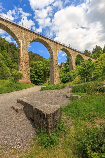 Foto ponte de arco contra o céu