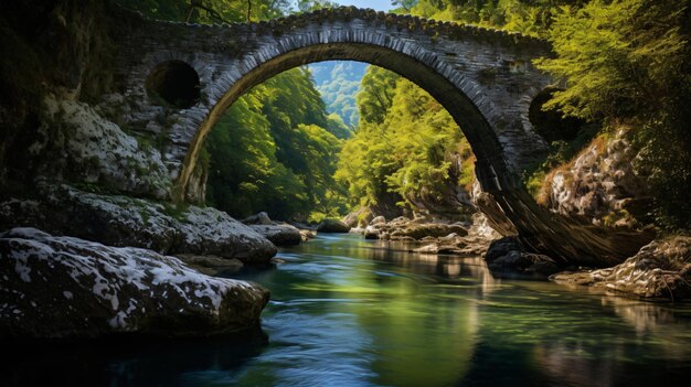 Ponte de pedra arqueada de Kalogeriko ou Plakidas