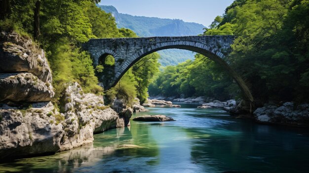 Ponte de pedra arqueada de Kalogeriko ou Plakidas