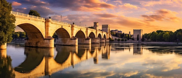 Foto ponte de saint benezet em avignon