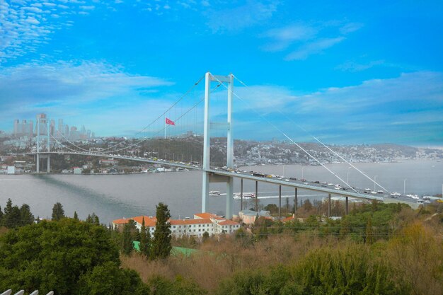 Ponte do Bósforo em Istambul Turquia